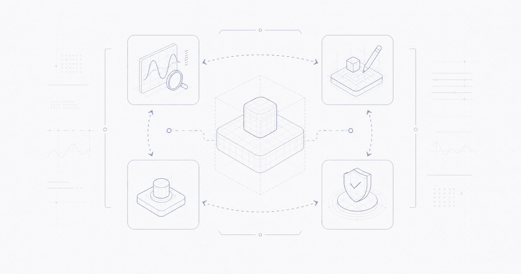An operational AI loop with system state, proof, and action checkpoints